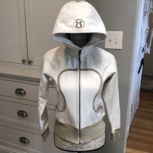 Lululemon scuba hoodie size 4 cream/tan